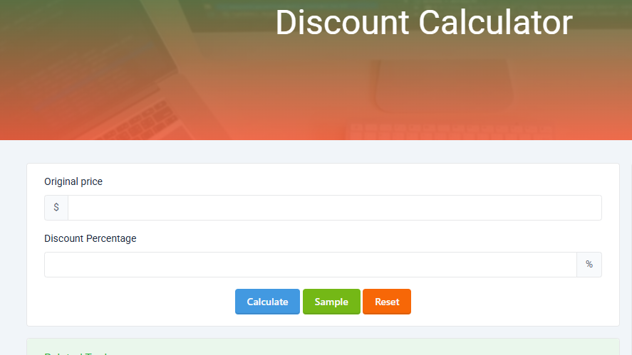 Free Online Discount Calculator — Calculate Discount Price & Savings Instantly